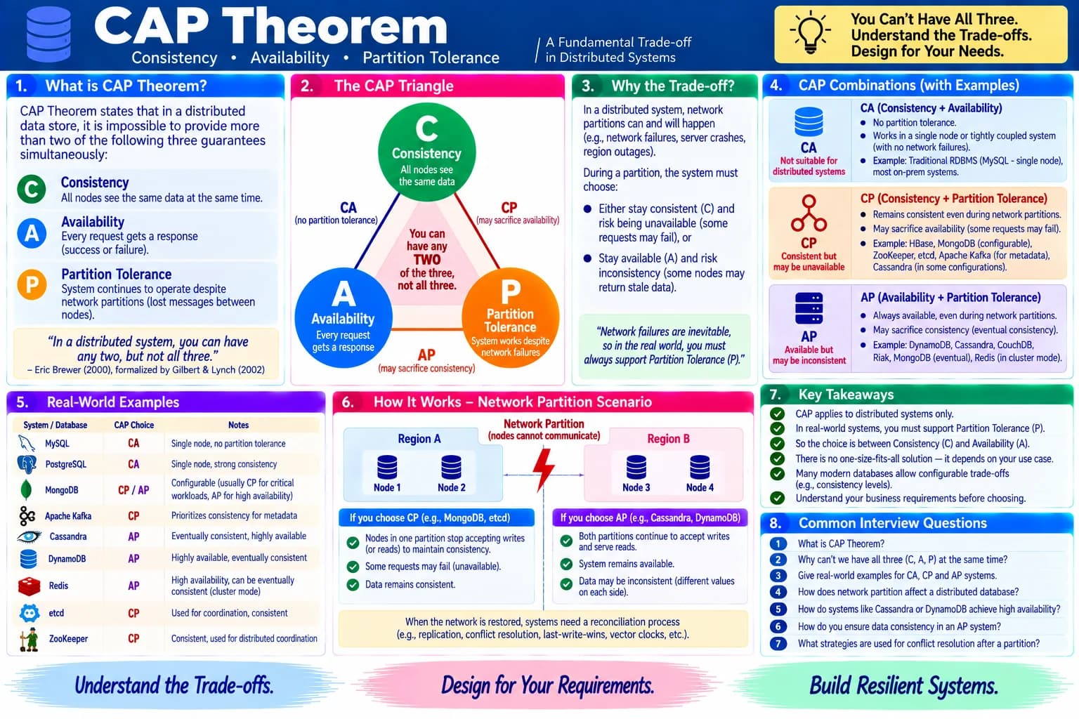CAP Theorem cheatsheet