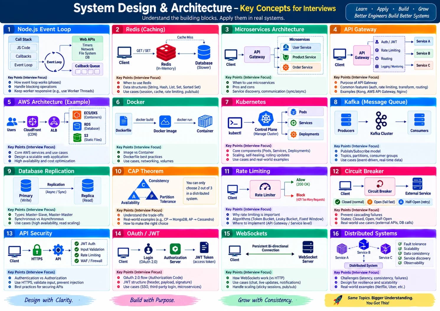 System Design — Key Concepts cheatsheet